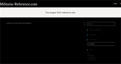 Desktop Screenshot of militaria-reference.com
