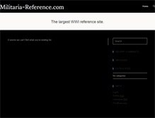 Tablet Screenshot of militaria-reference.com